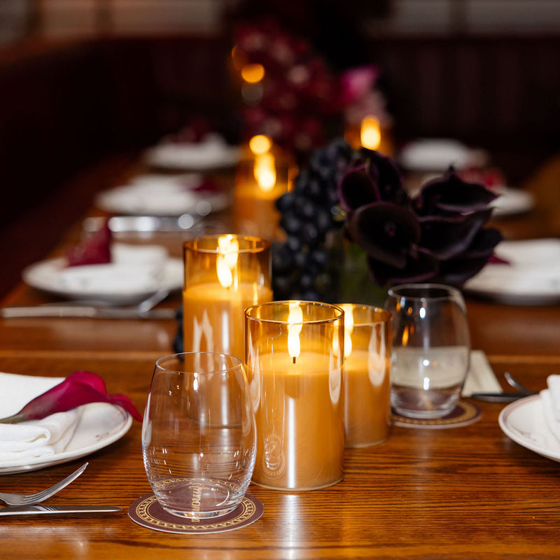 Luxury Flameless Glass Pillars