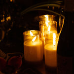 Luxury Flameless Glass Pillars
