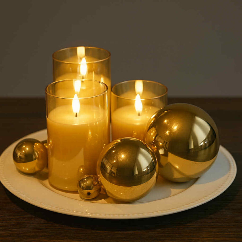 Luxury Flameless Glass Pillars