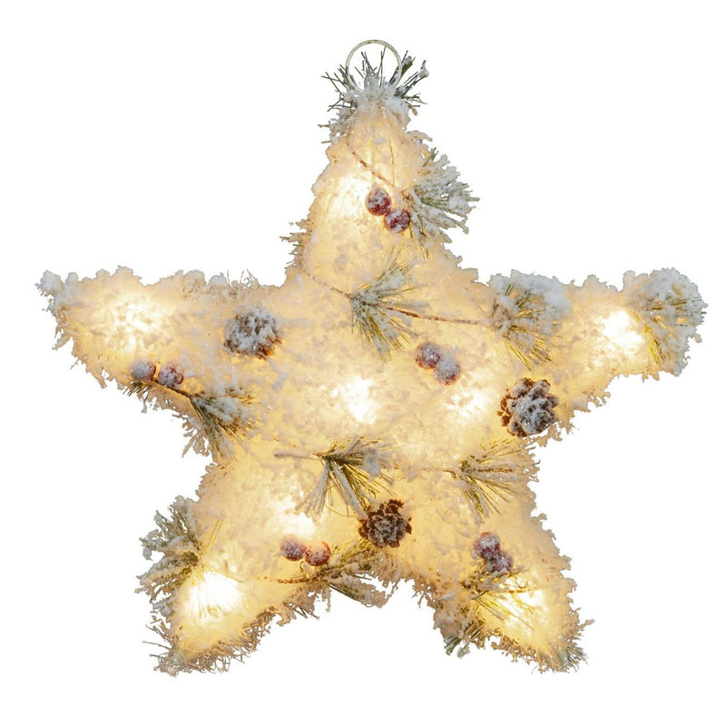 Snowy Christmas Star LED 30cm