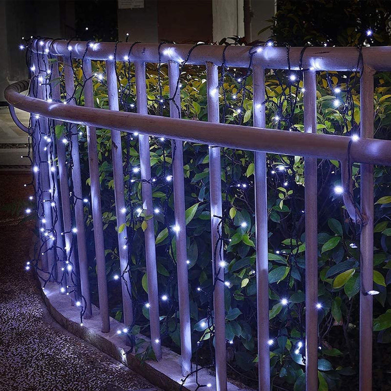 Milano Outdoor LED Plug In Fairy Lights - White - 200 Lights