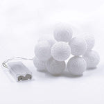 Cotton Ball String Fairy lights