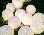 Cotton Ball String Fairy lights