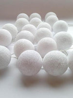 Cotton Ball String Fairy lights