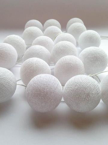 Cotton Ball String Fairy lights