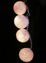 Cotton Ball String Fairy lights