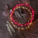 Pom Pom Wreath Led