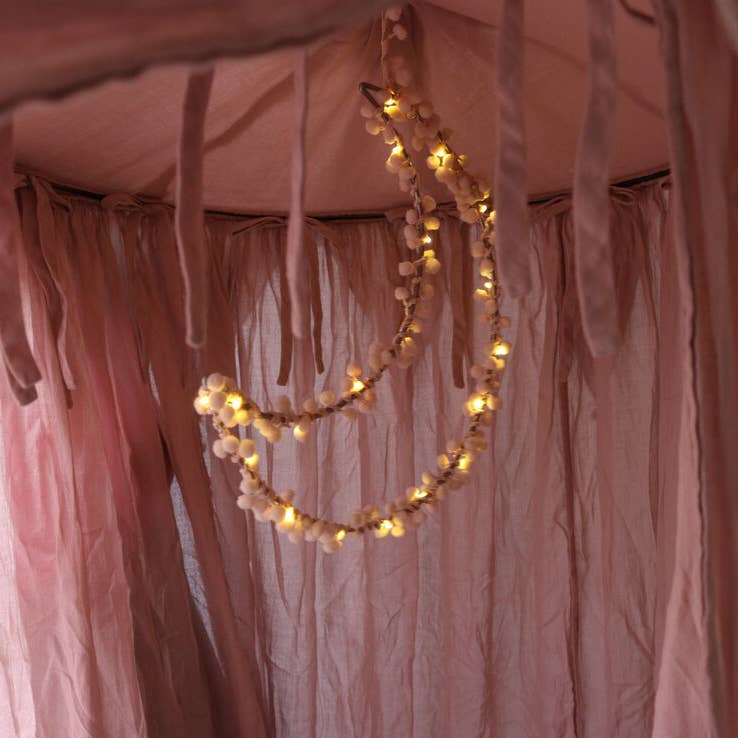 Pom Pom Fairy Light Moon