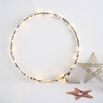 Pom Pom Wreath Led