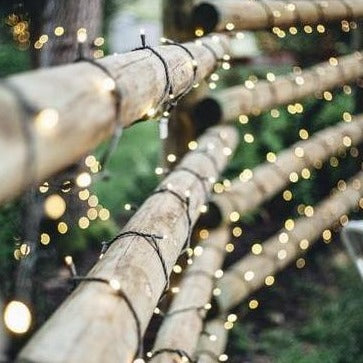 String Fairy Lights Black Cable 20/50m