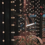 Elegant Micro Silver Copper Wire LED Curtain Lights 3x3m